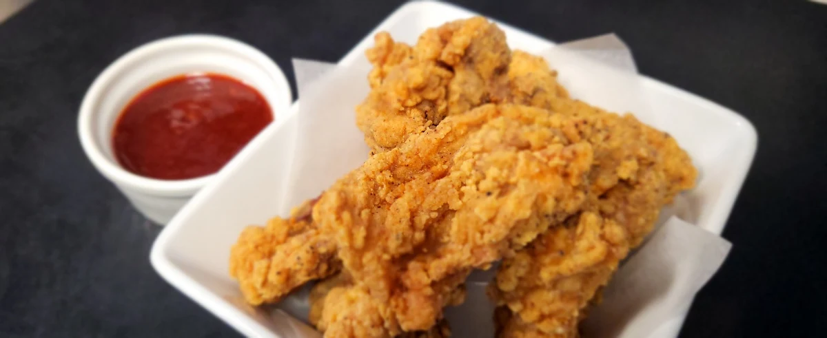 Crispy Chicken with Cheese Powder
