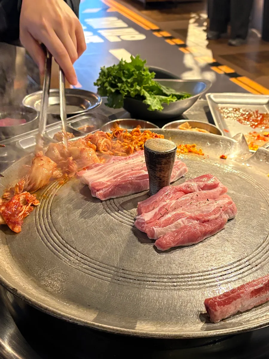 Pork Belly and Marinade Beef