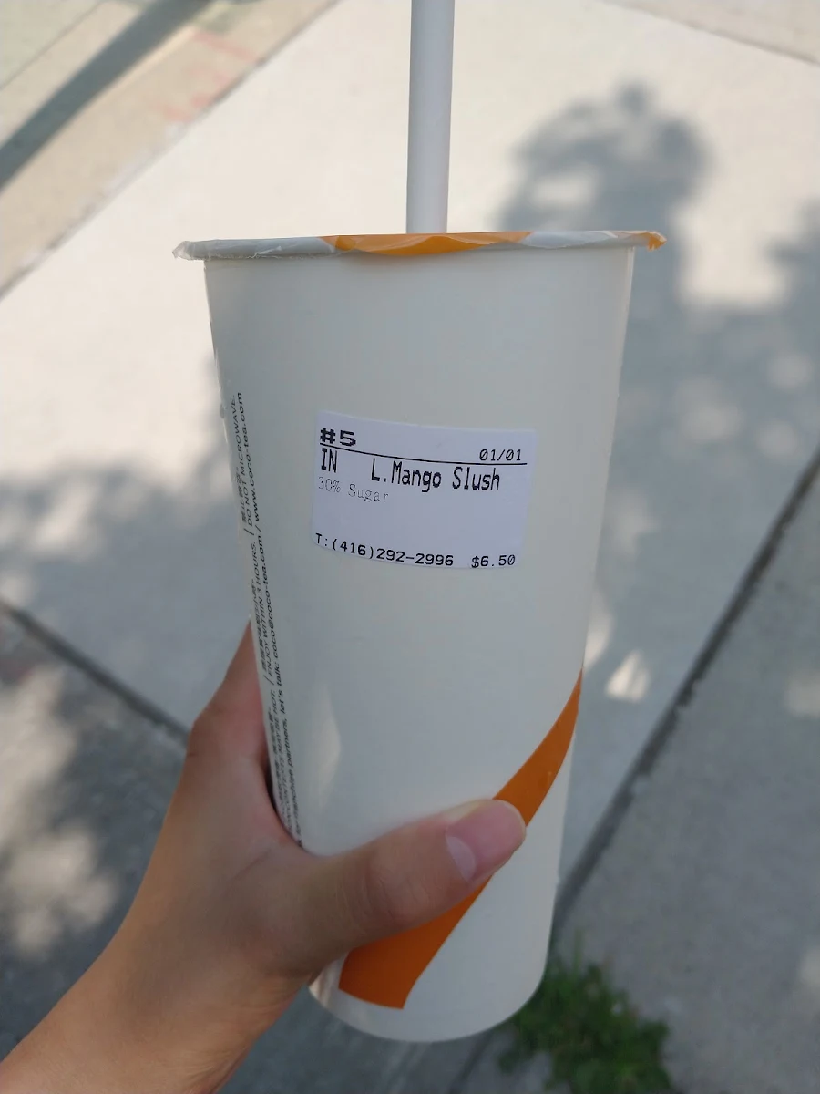 Large Mango Slush with Yakult