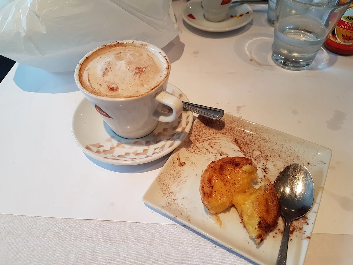 Capuchino and Custard Tart
