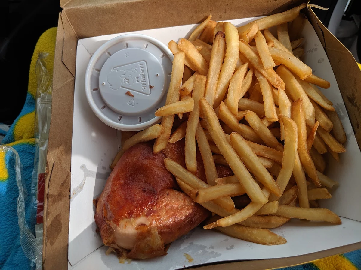 Rotisserie Chicken with French Fries