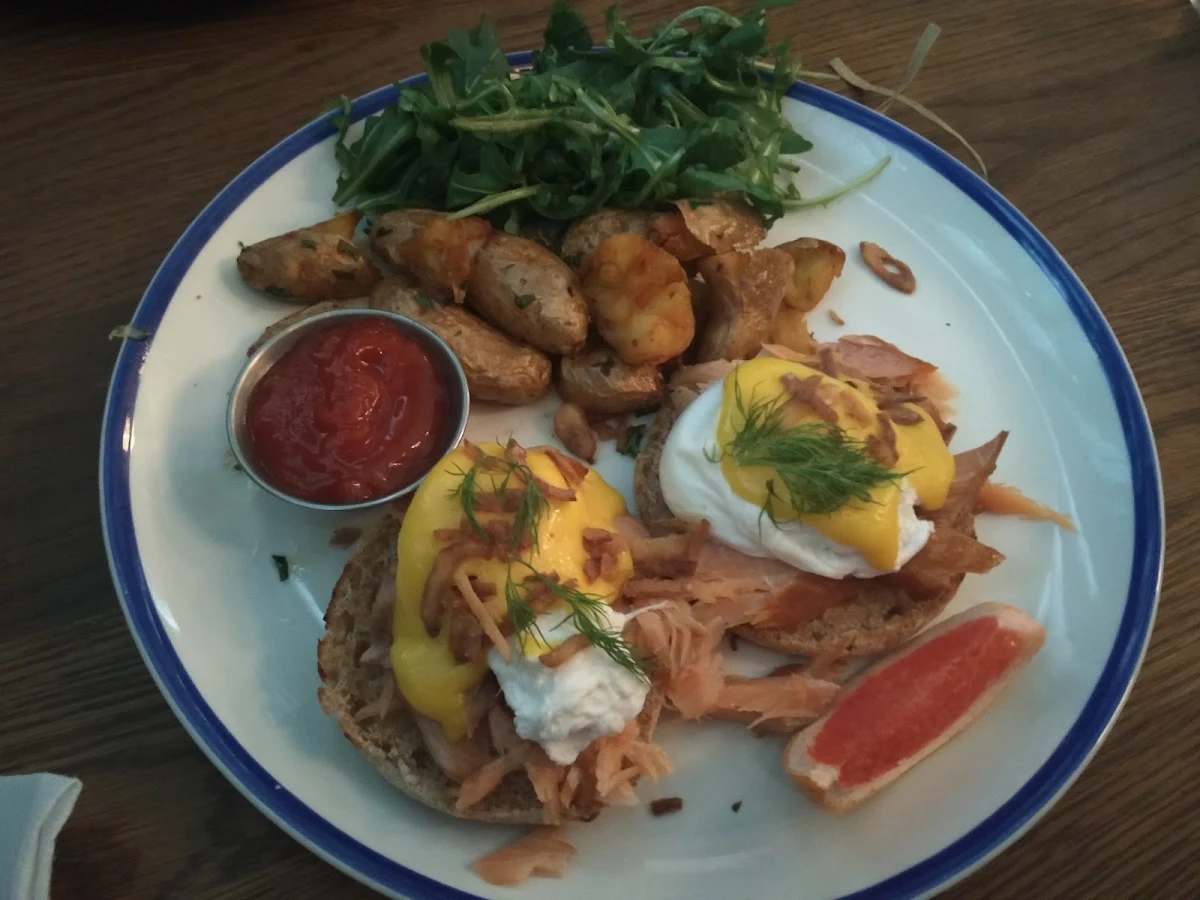 Double Smoked Salmon Egg Benny