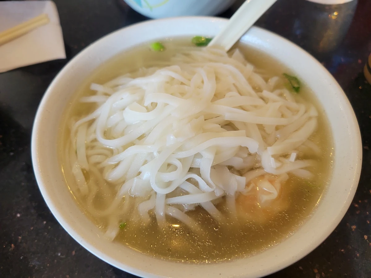 Wonton and Fish Ball Rice Noodles