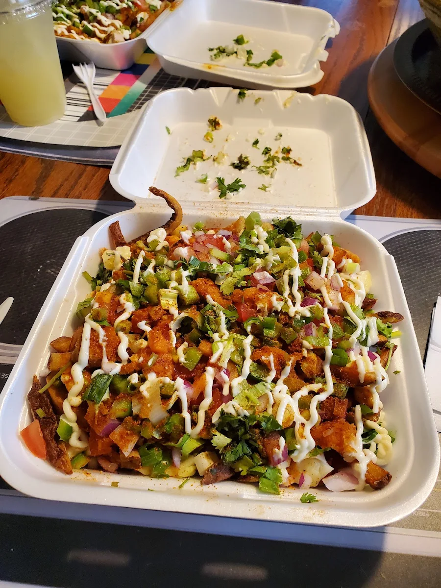 Loaded Butter Chicken Fries