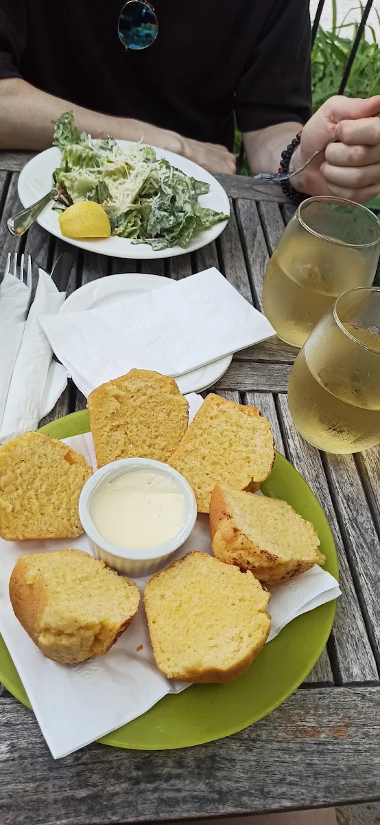 Cornbread Caesar Salad and Cider