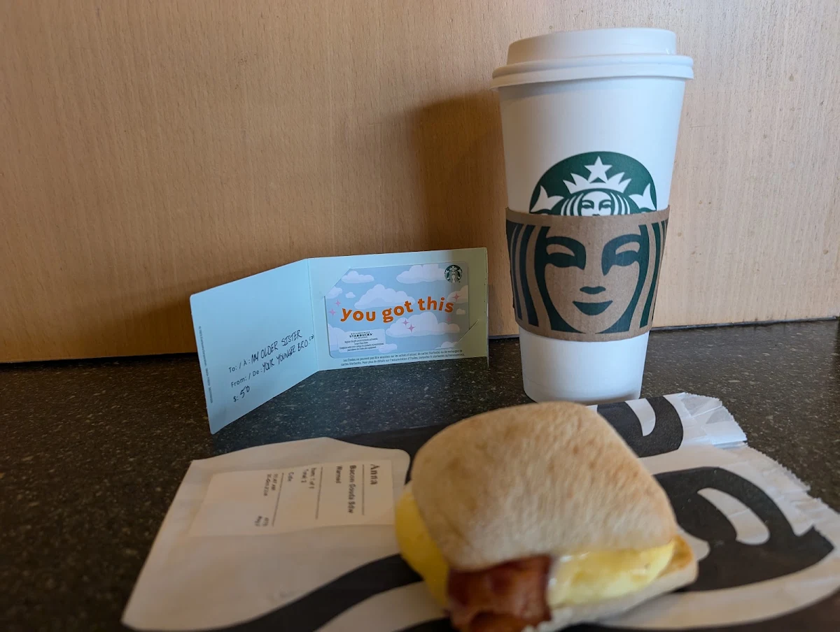 Breakfast Sandwich & Latte