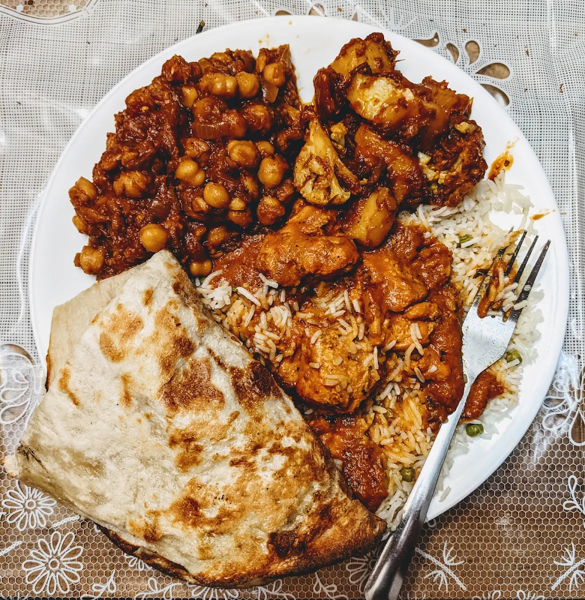 Butter Chicken Masala and Aloo Gobi