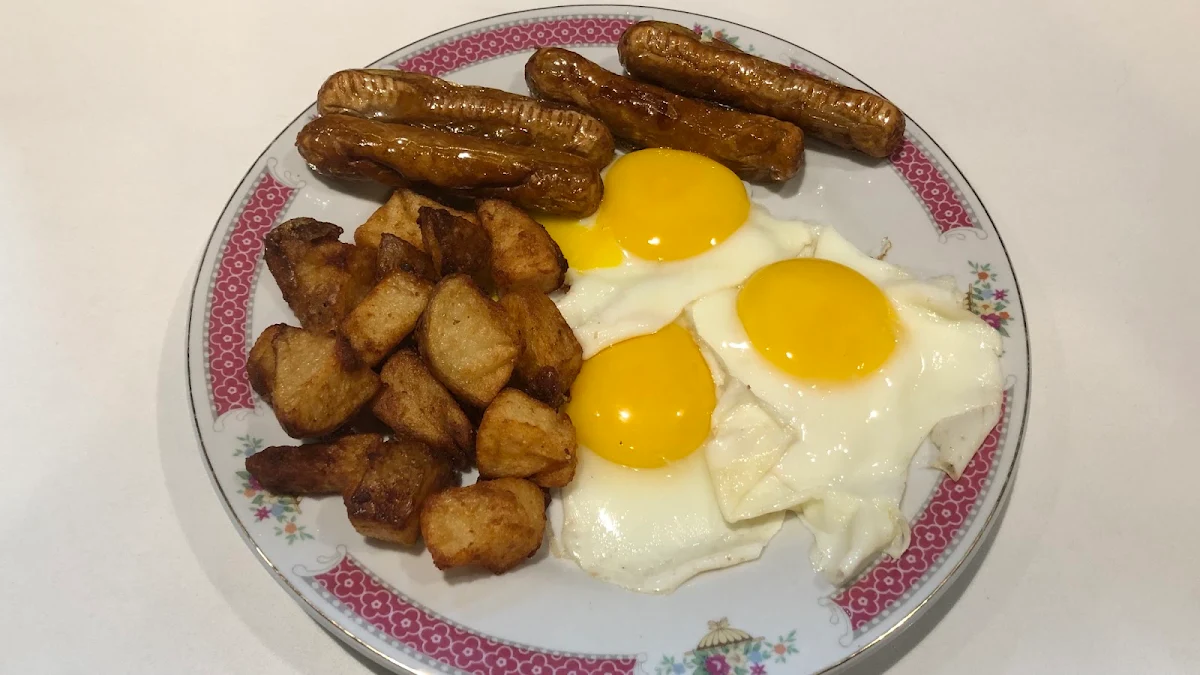 Eggs Sausage Hash Browns and Cheese Wrap
