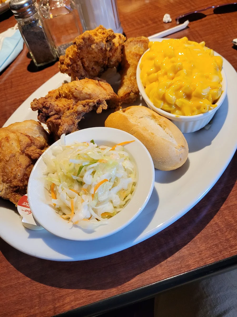 Broasted Chicken and Mac and Cheese