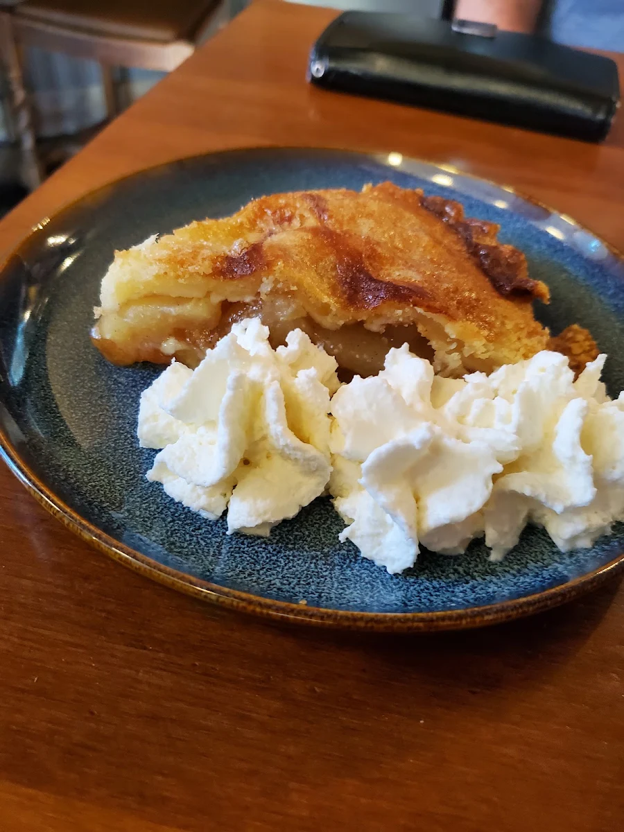 Apple Pie with Whipped Cream