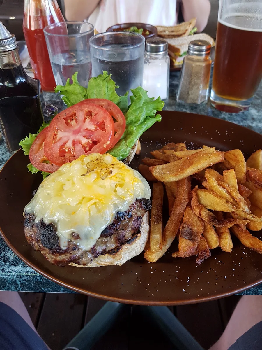 Cheese Burger and Fries