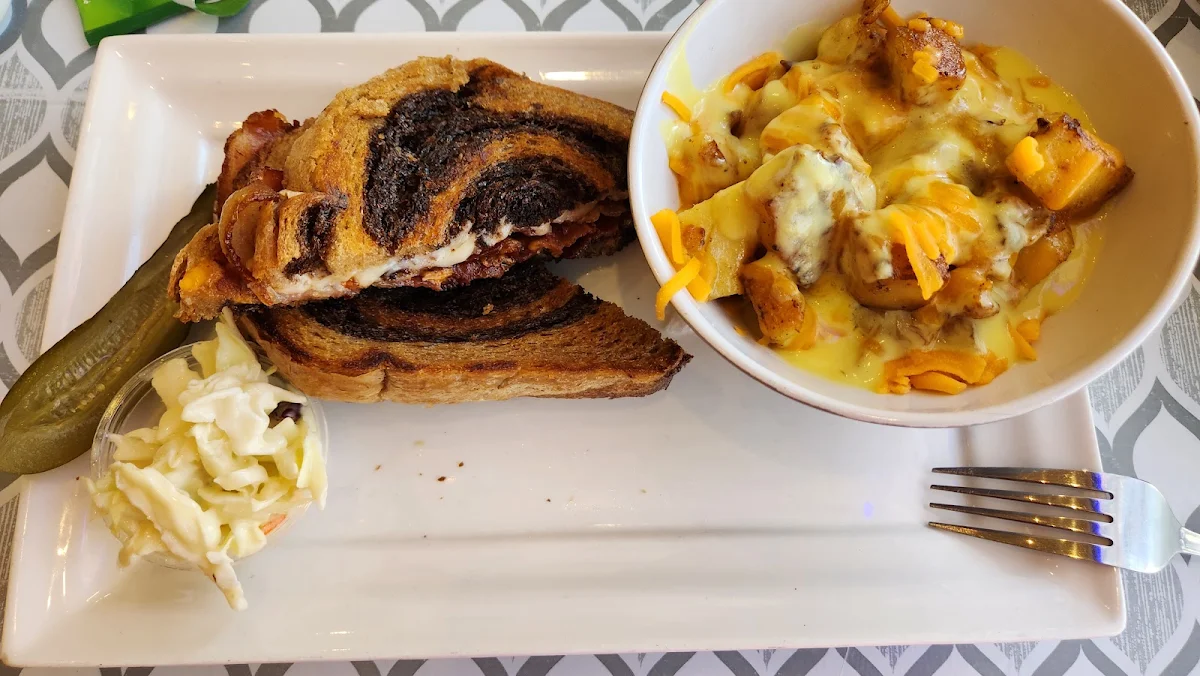 Bacon Grilled Cheese with Upgraded Home Fries