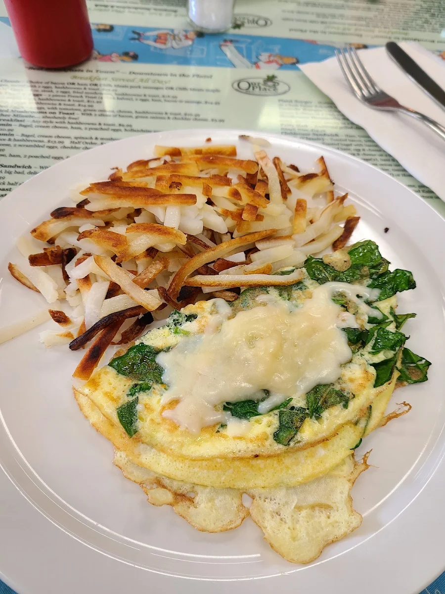 Spinach and Cheese Omelette