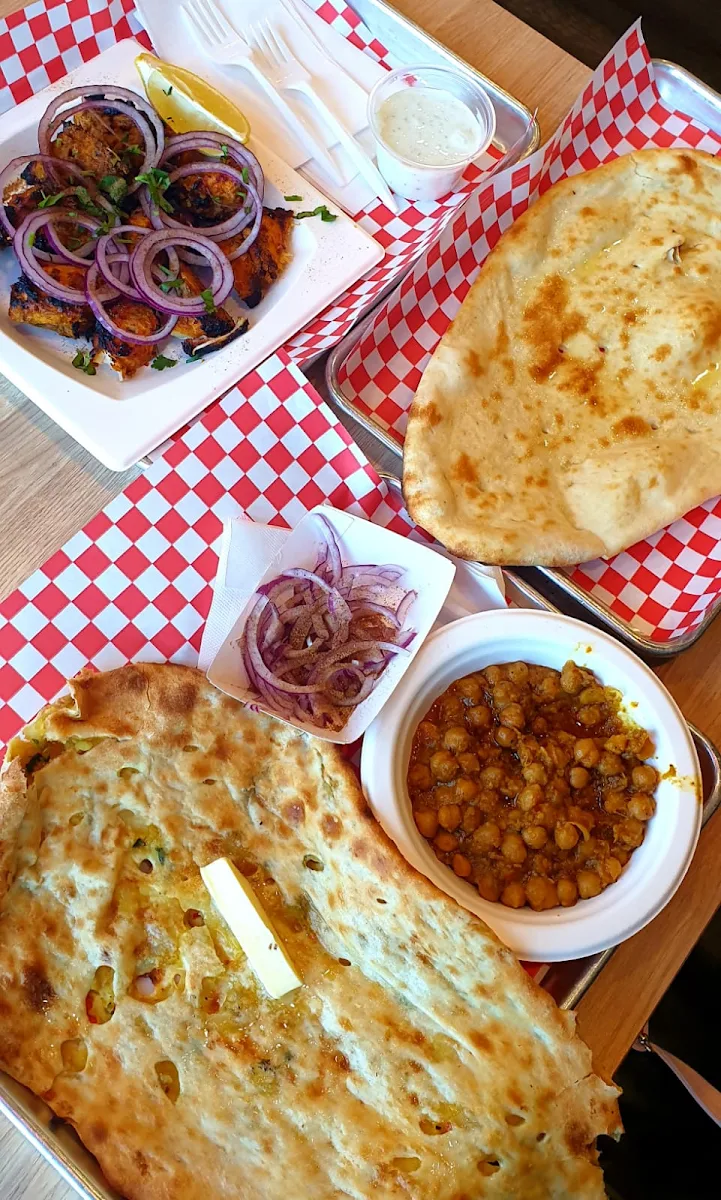 Amritsari Kulcha with Chana Masala