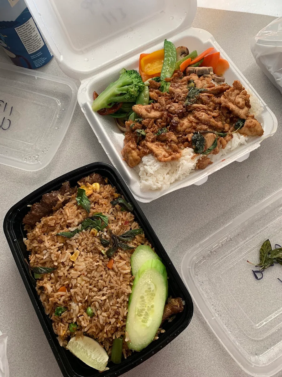 Chicken Fried Rice and a Pop