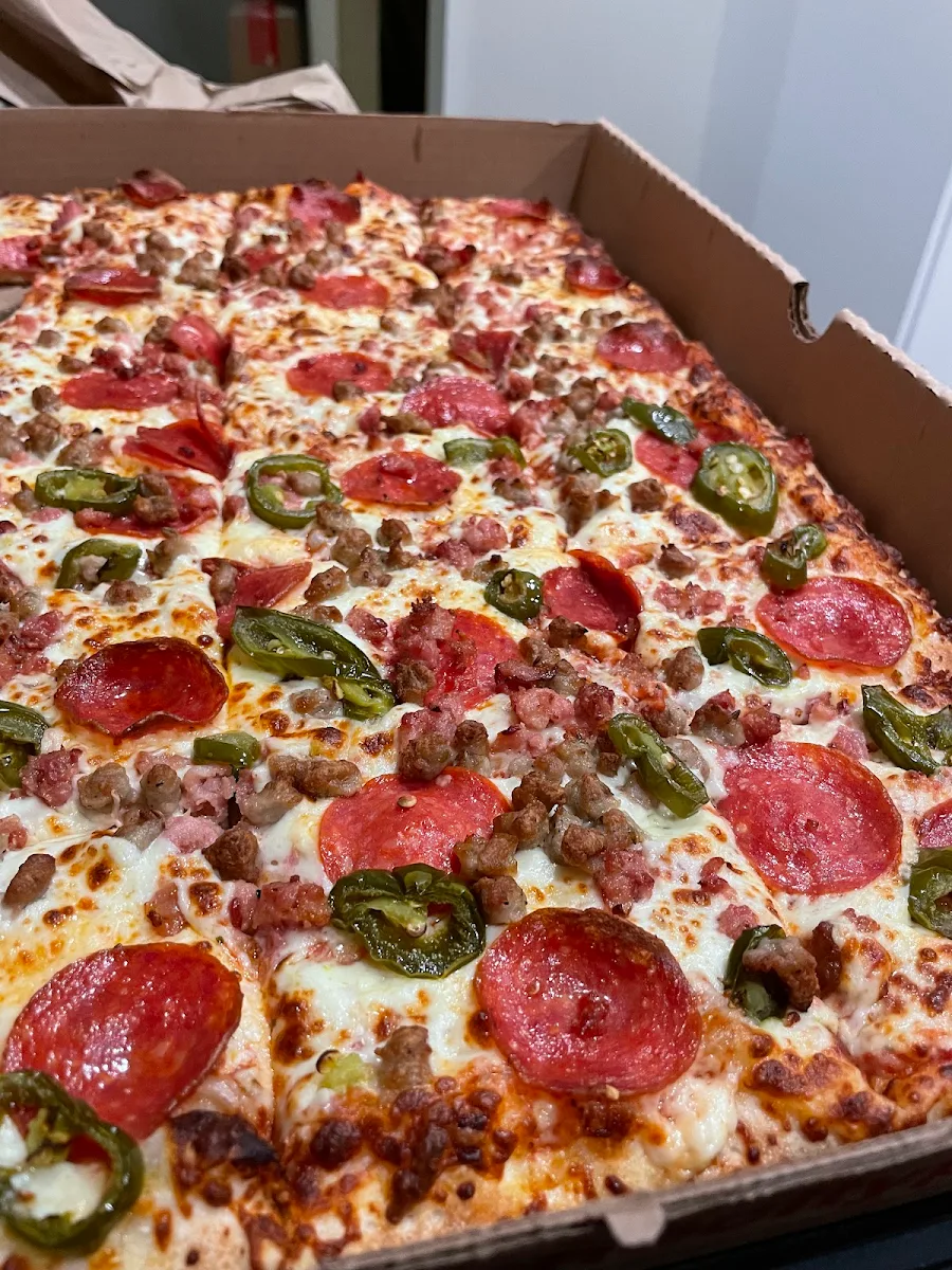 Meat Lovers Pizza with Jalapenos