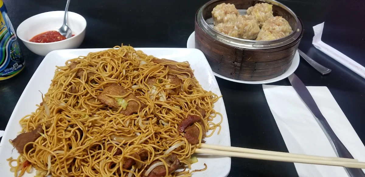 Dumplings and BBQ Pork Chow Mein