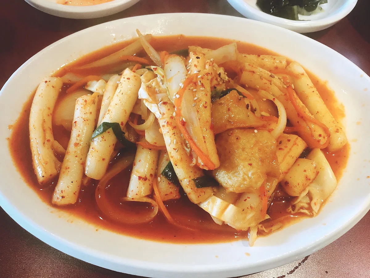 Rice Cake with Fish Cake