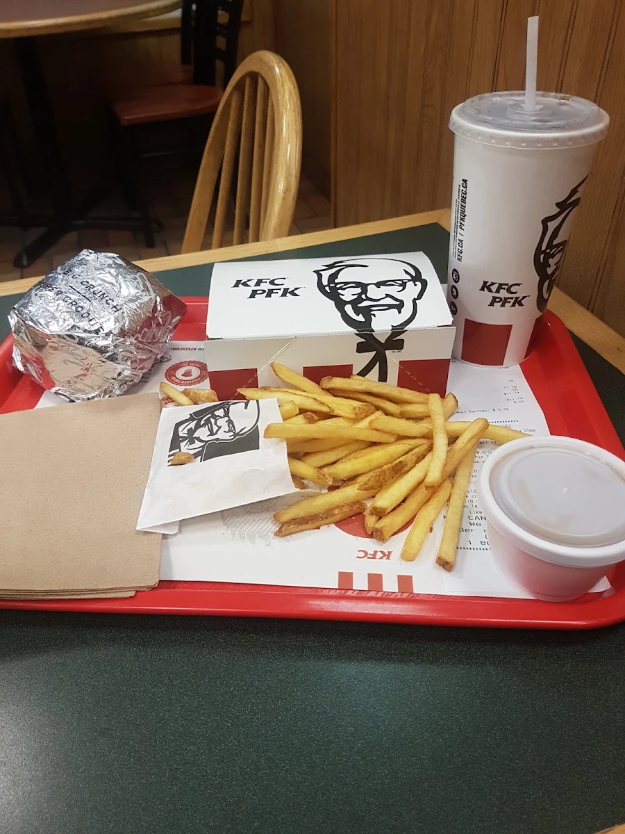 Big Crunchy Chicken Burger and Fries