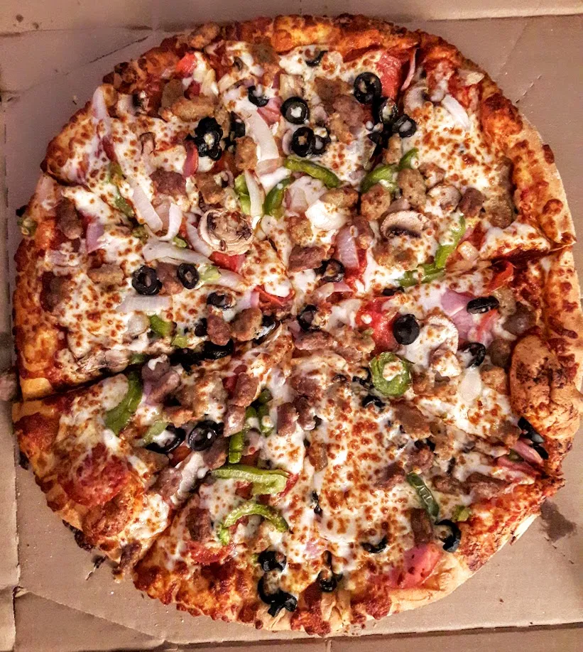 Deep Dish Cheese Chicken Pizza