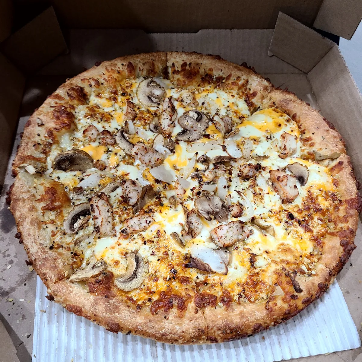 Deep Dish Chicken Pizza