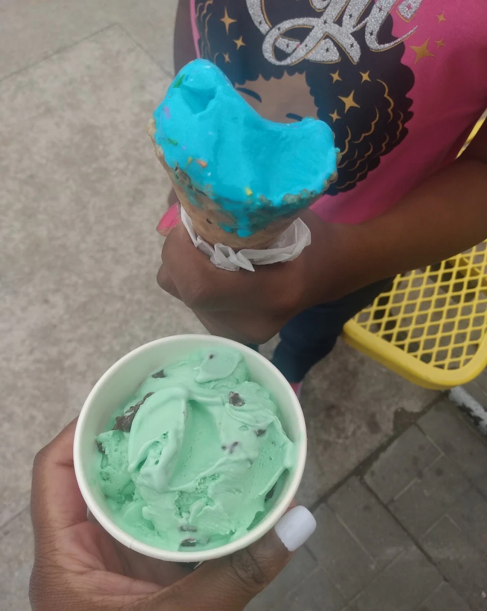Mint Ice Cream Bubble Ice Cream Cone
