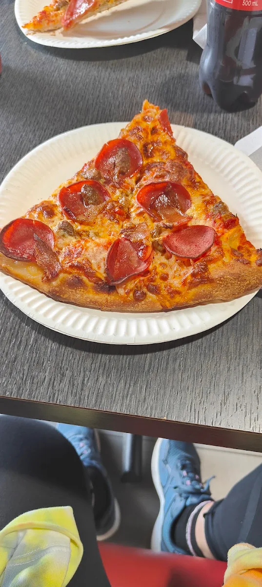 All Meats Pizza Slice