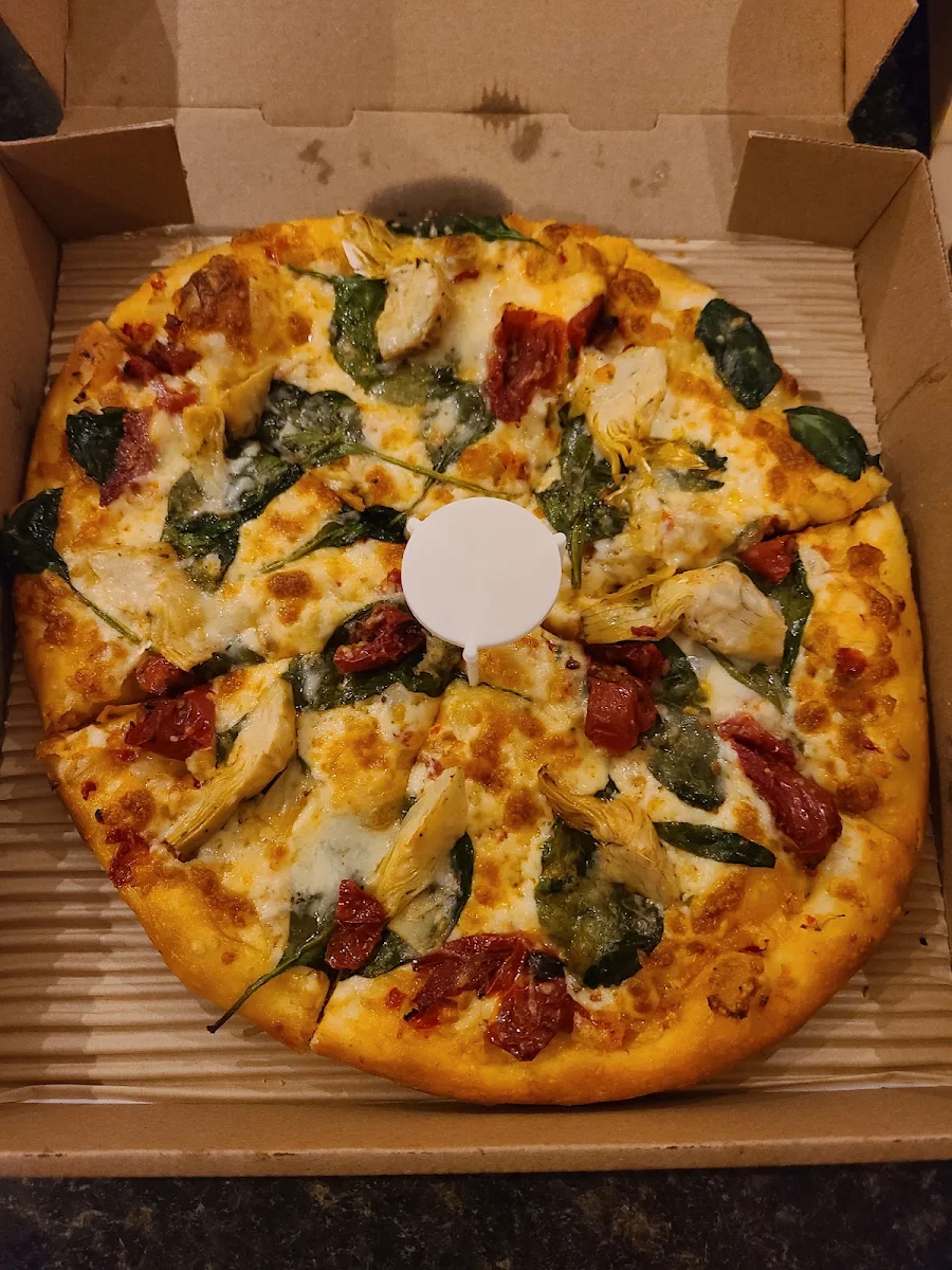 Spinach and Artichoke Pizza