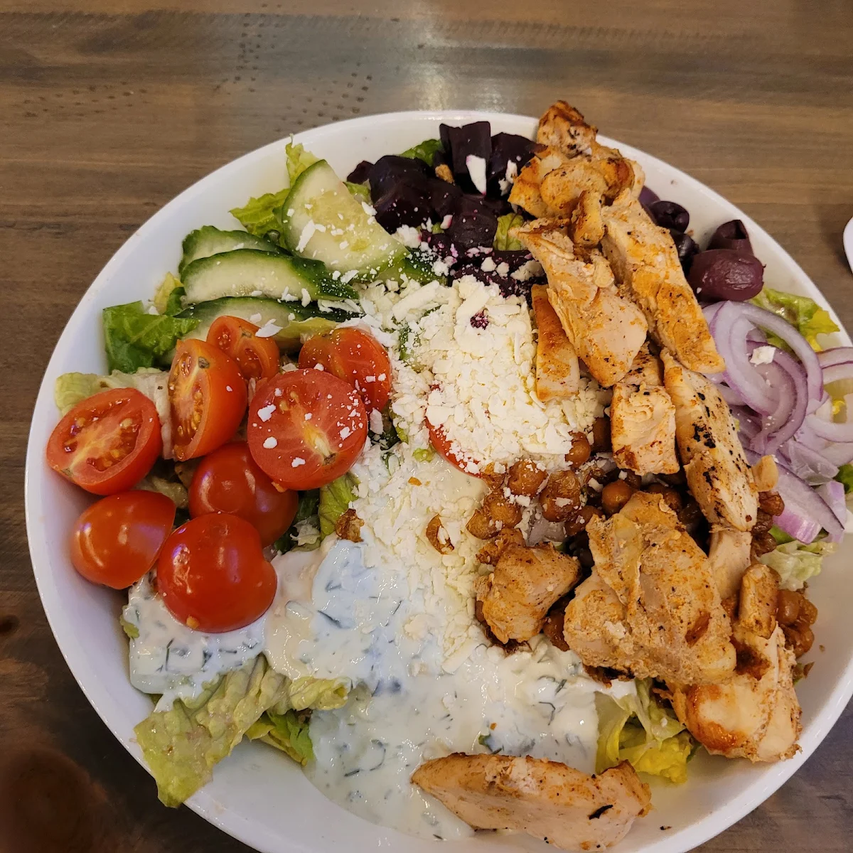 Greek Chicken Wrap 15 99