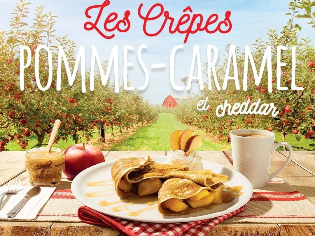 Crepe Pommes Caramel Et Cheddar Apple-cheddar And Caramel Crepe
