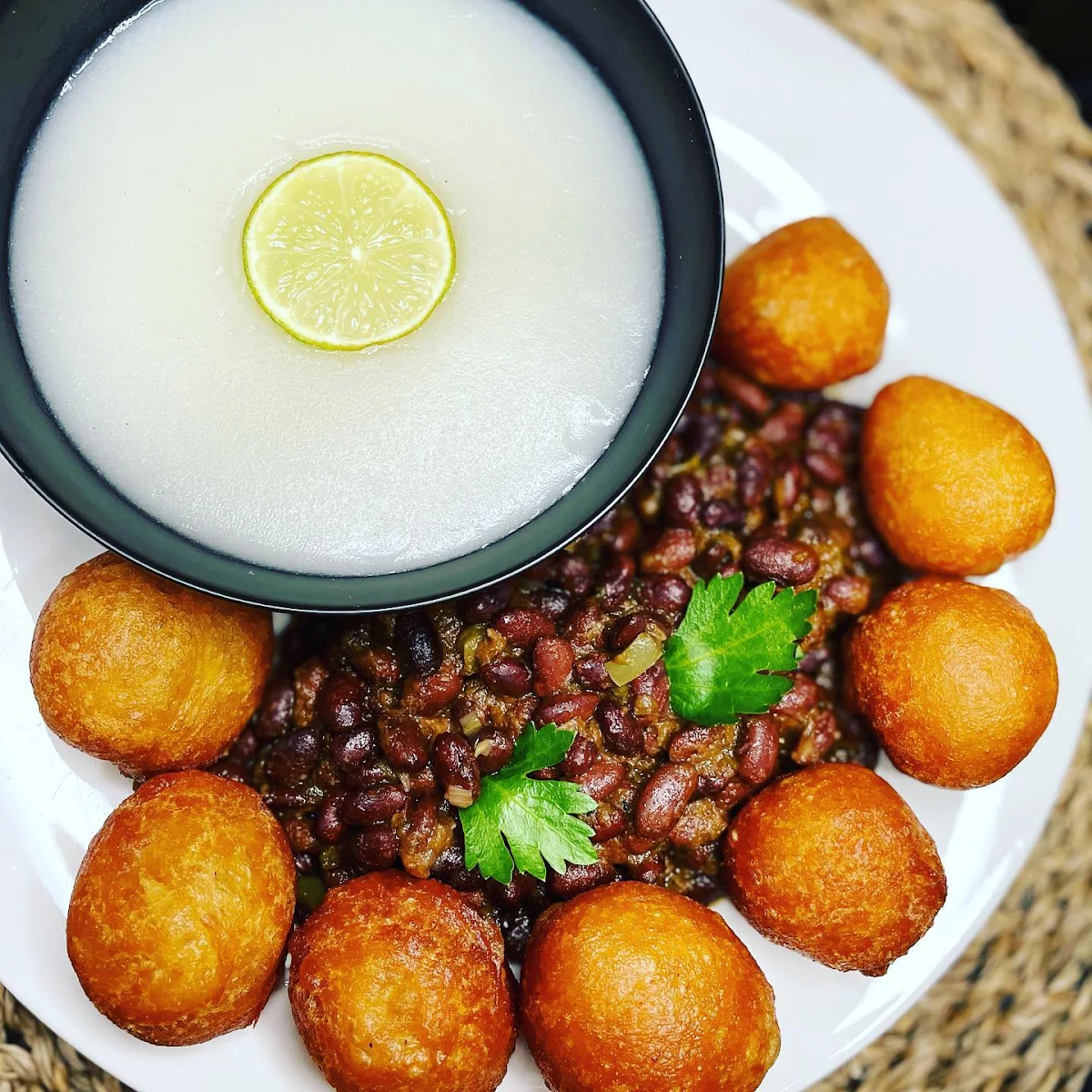 Beignet Haricot Bouillie