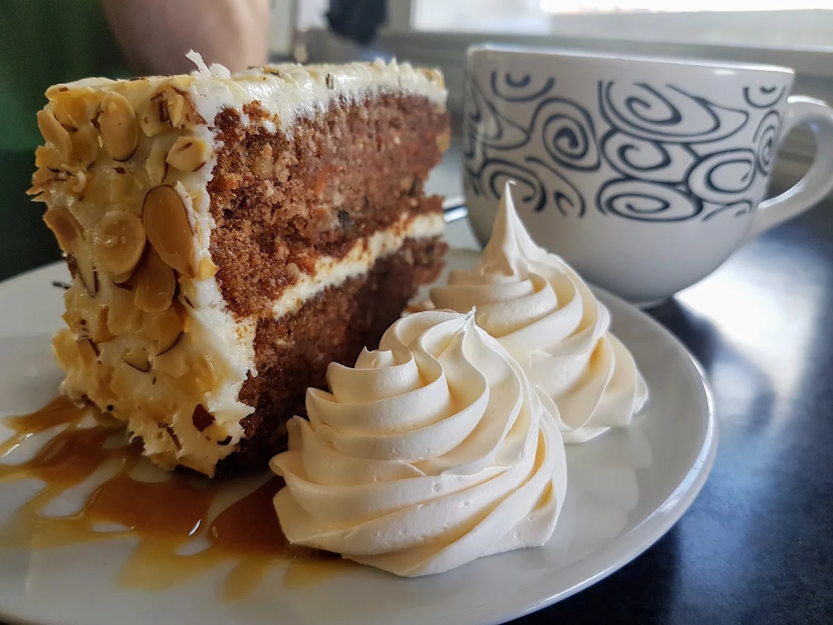 Carrot Cake and Cappuccino