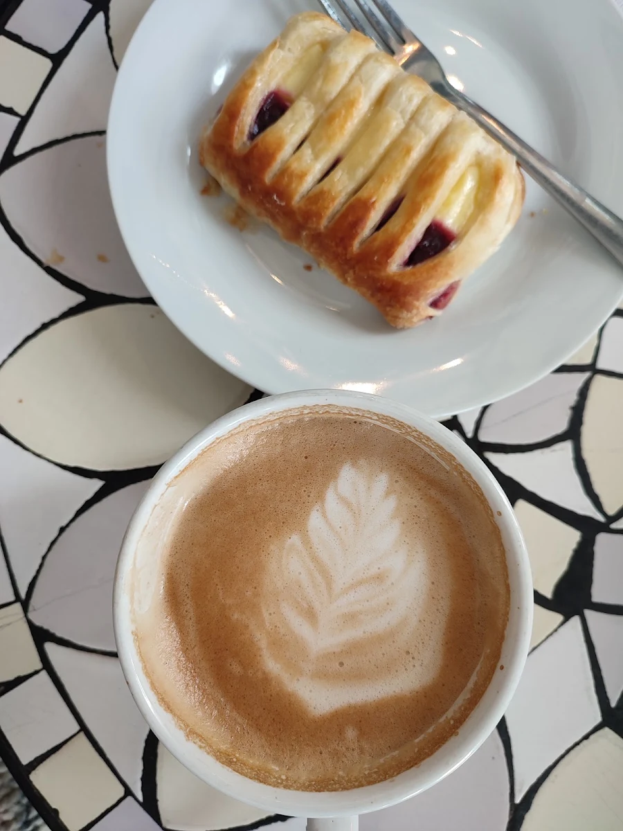 Latte and Cherry Pie
