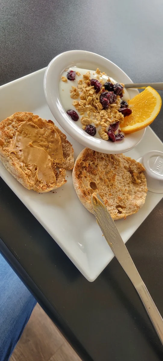 Yogurt and English Muffin