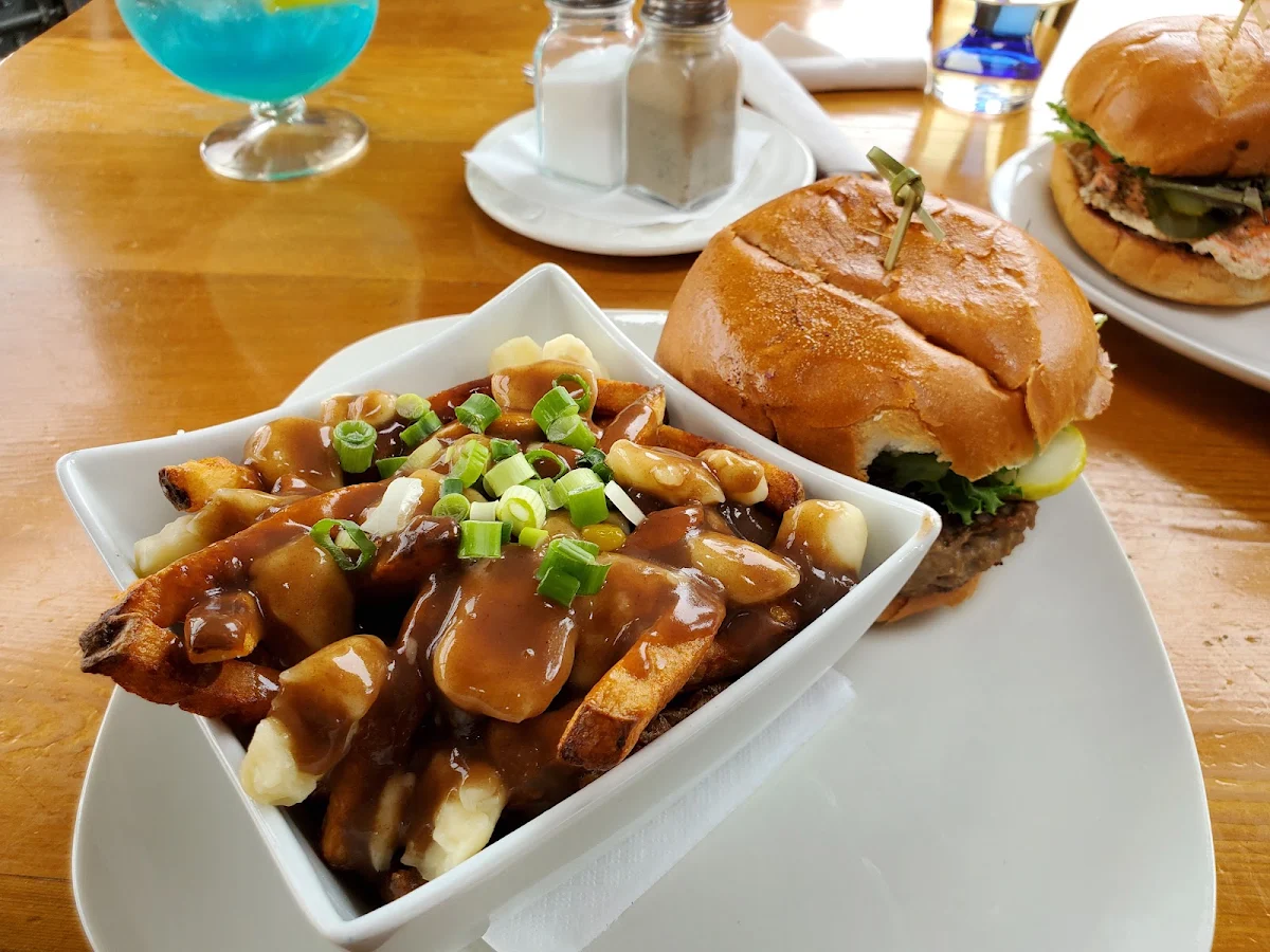Beef Burger with Poutine