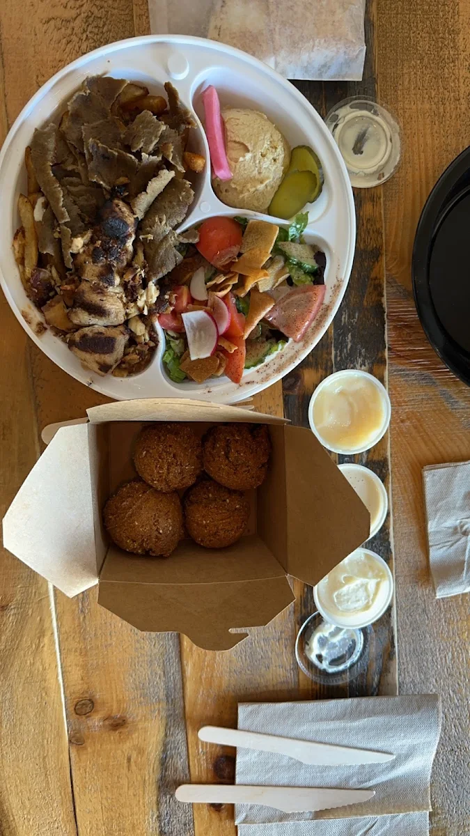 Protein Bowl and Falafel