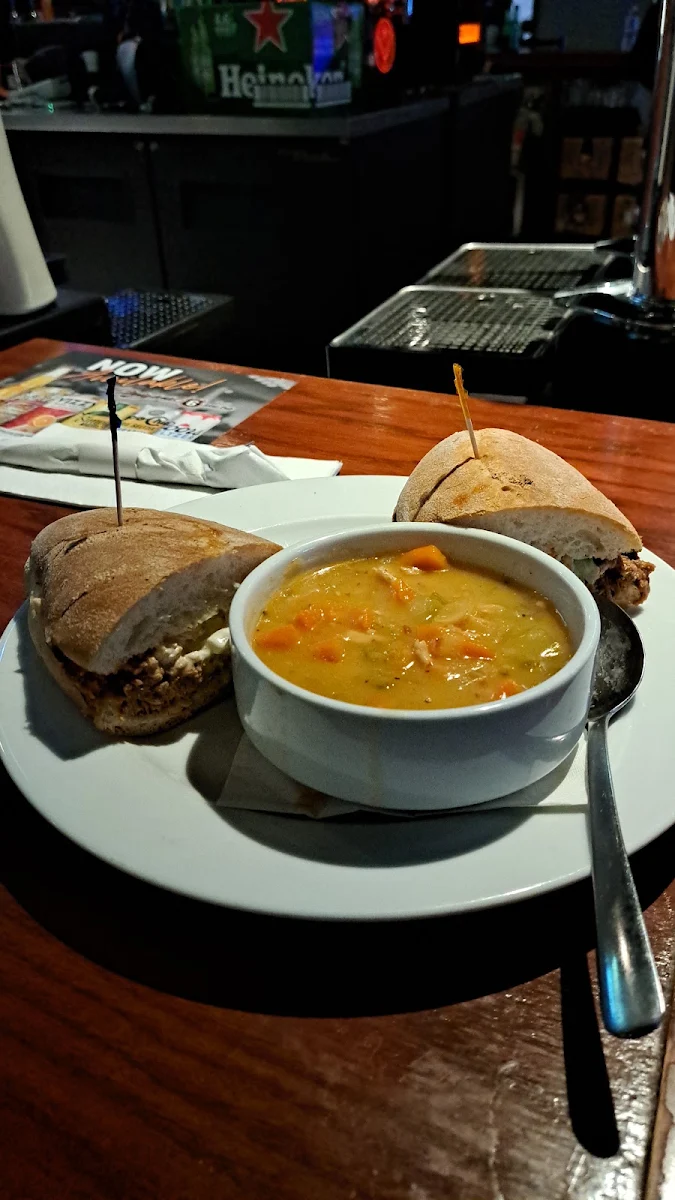 Pulled Pork Sandwich and Soup of the Day