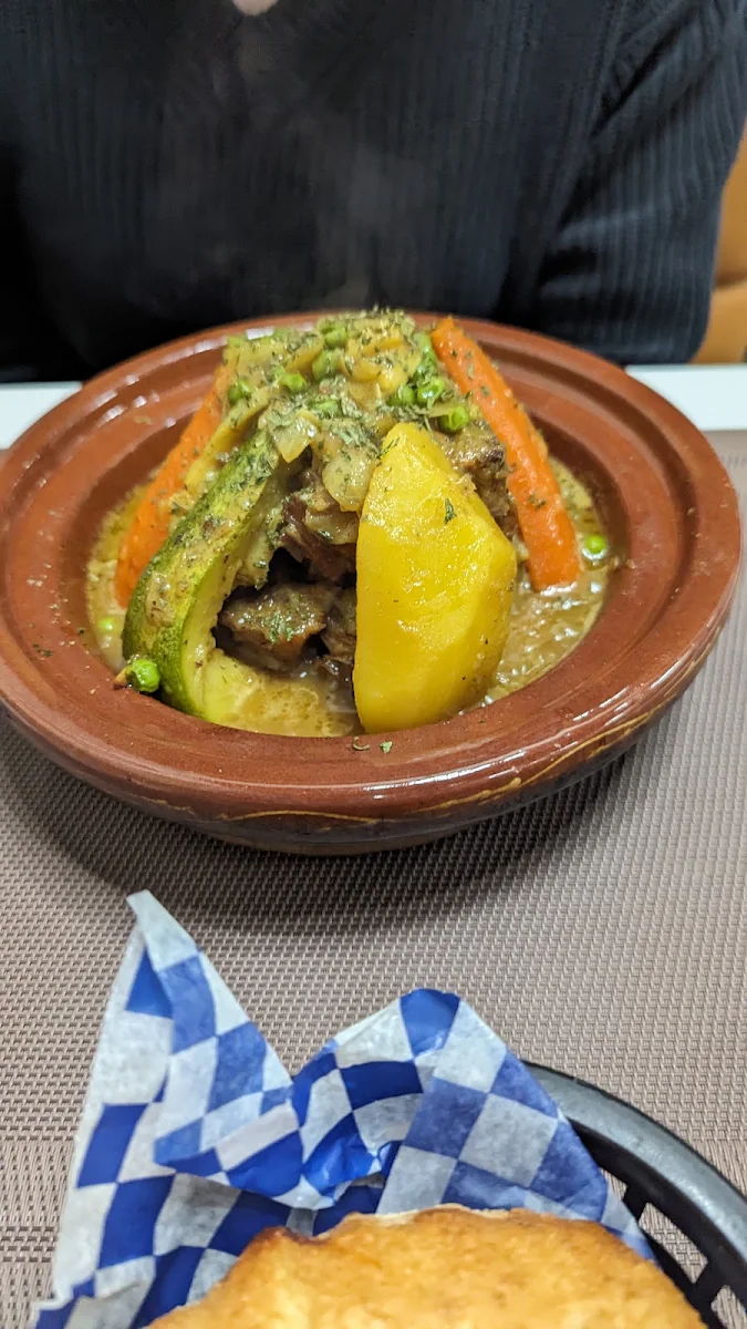 Lamb Tajine with Prunes and Egg Fried Rice