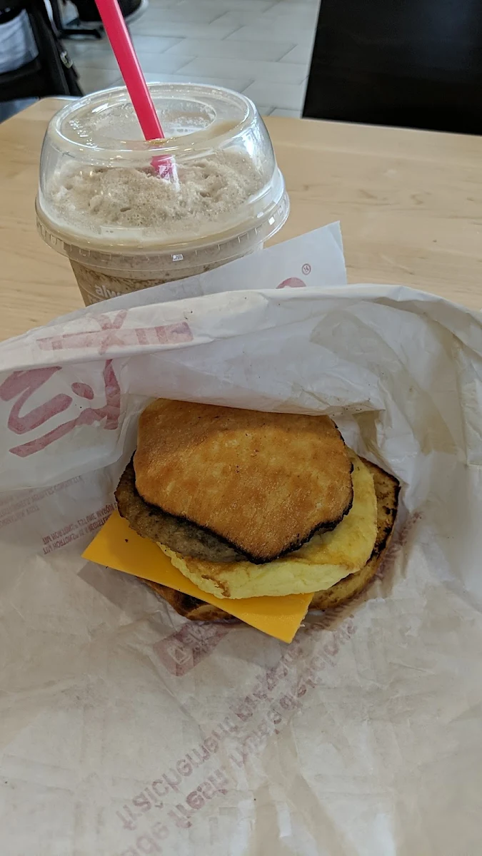 Sausage Egg and Cheese Breakfast Sandwich