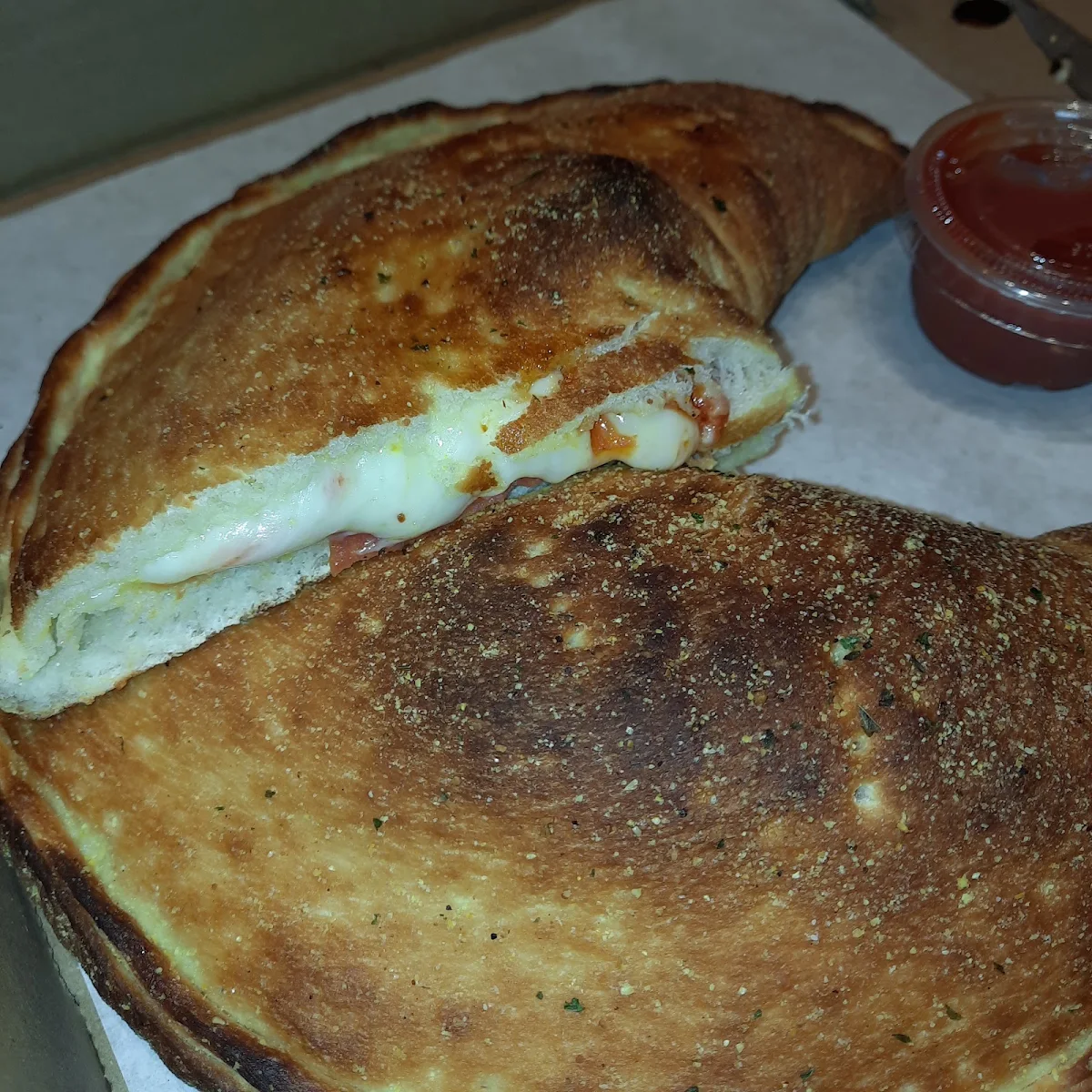 Cheese and Pepperoni Calzone