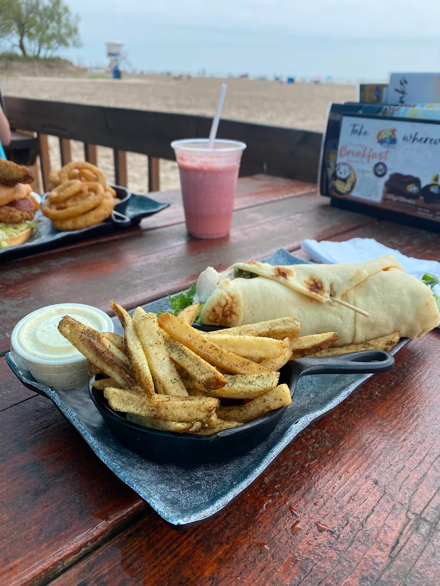 Greek Wrap with Dill Fries