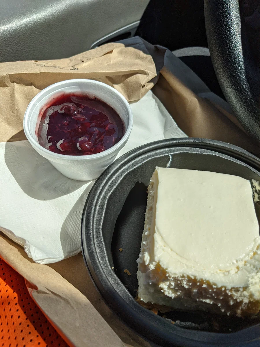 Raspberry Cheesecake, The Right Spot Restaurant Baked Goods