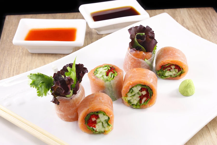 Makis de Printemps Saumon Salmon Spring Makis