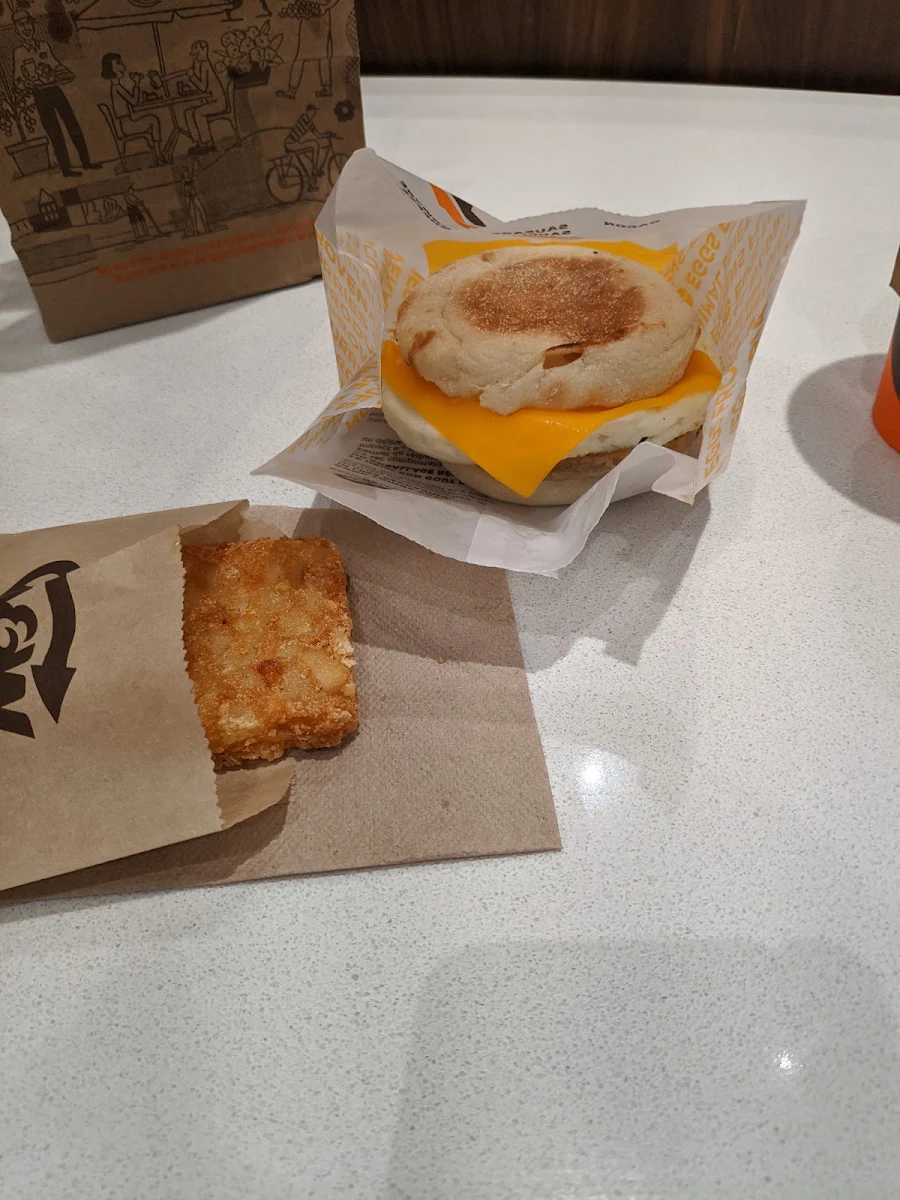 English Muffin Sausage Patty Sandwich