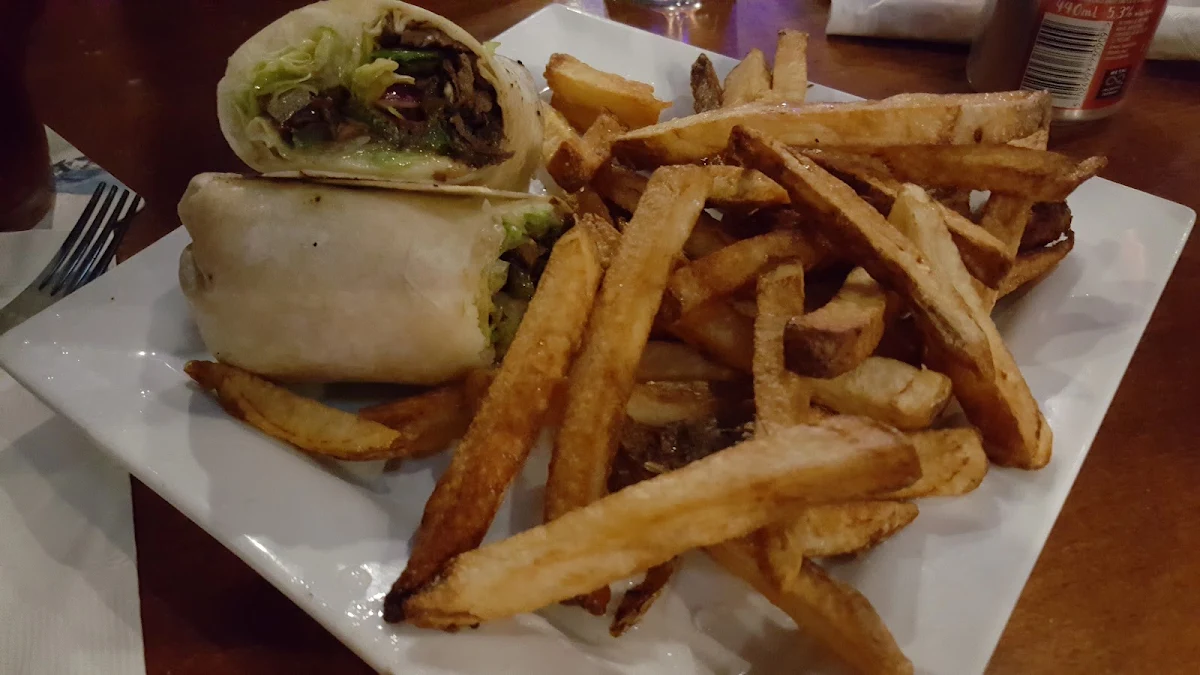 Steak and Cheese Wrap with Chips