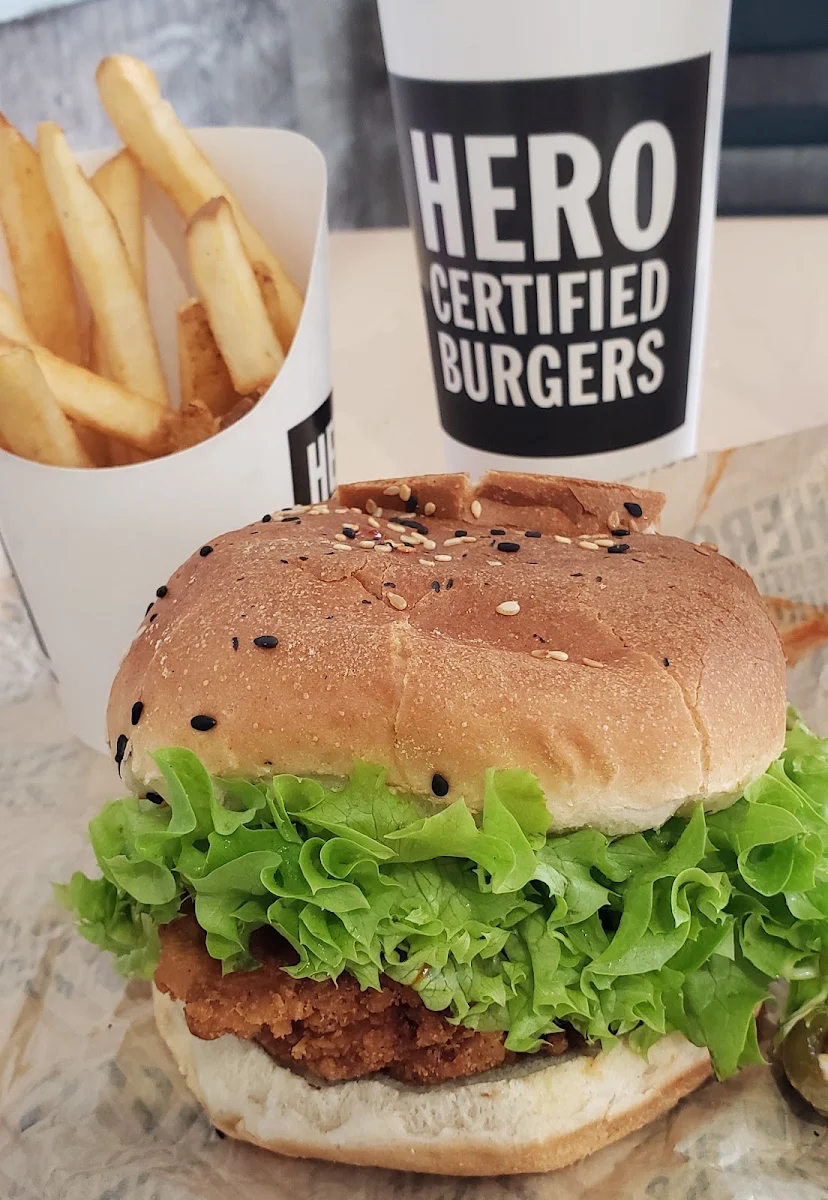 Spicy Jalapeños Chicken Burger