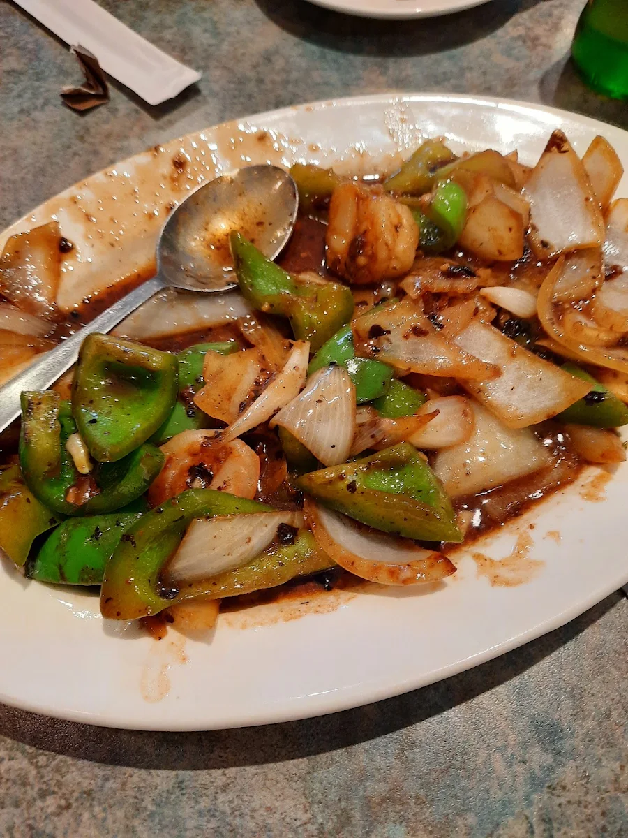 Prawns in Black Bean Sauce