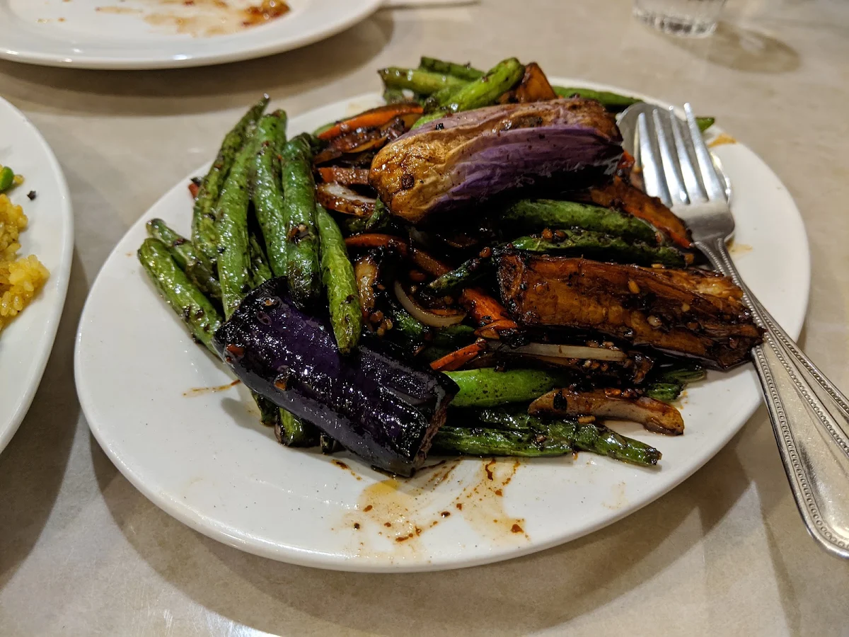 Spicy Eggplant and Green Beans