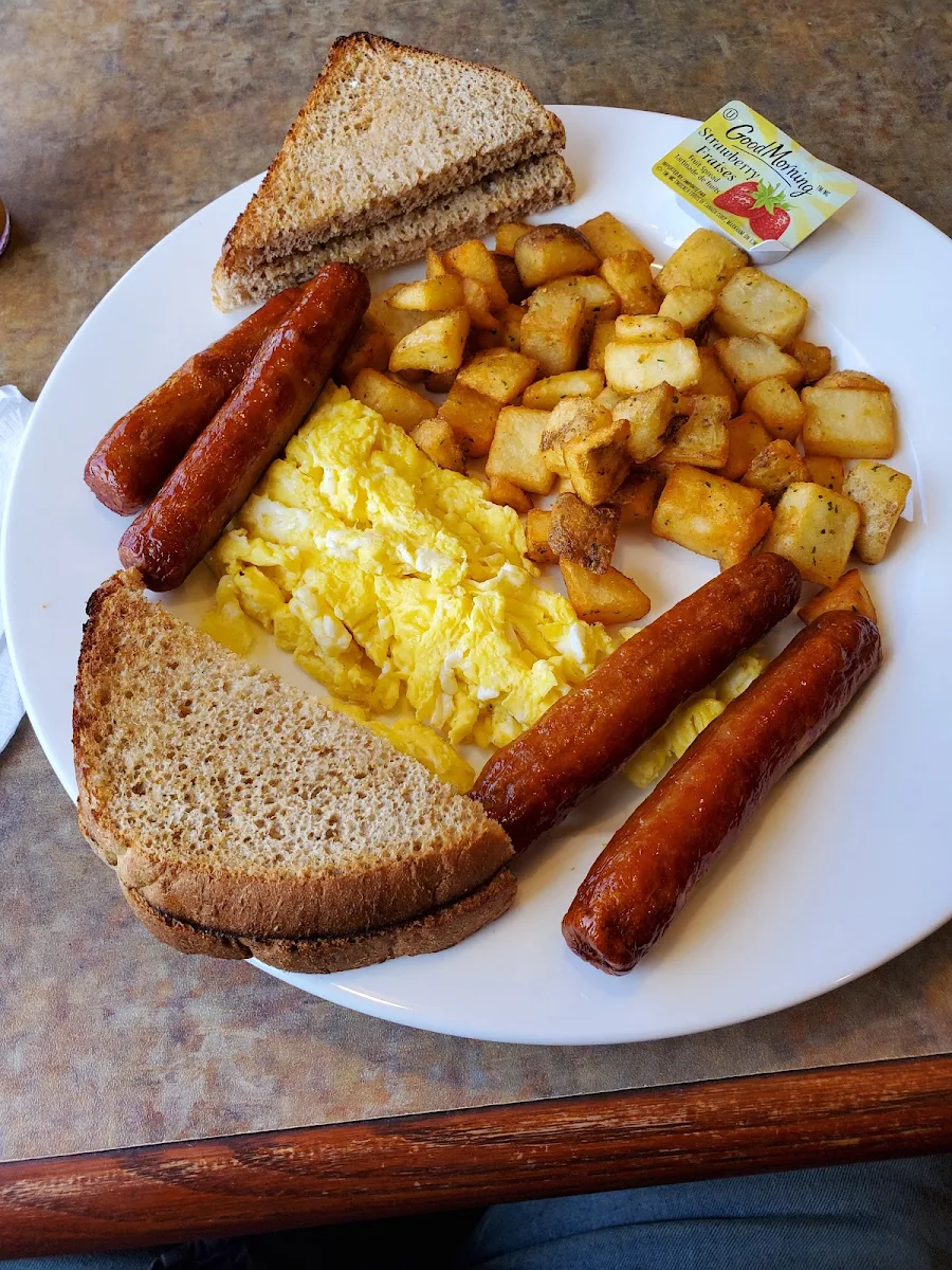 Breakfast Sausage and Eggs Scrambled Eggs