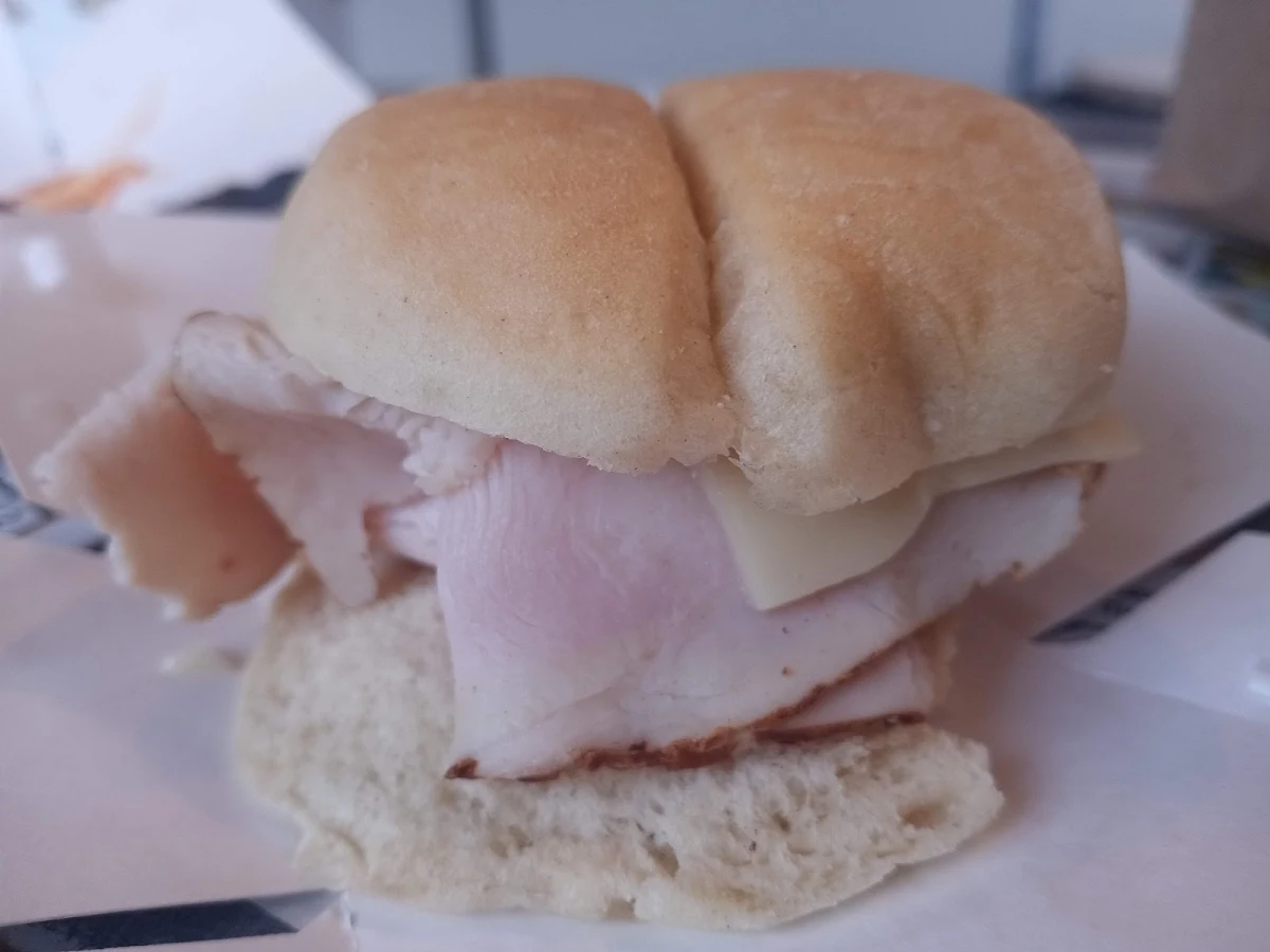 Roast Turkey Slider Bisected